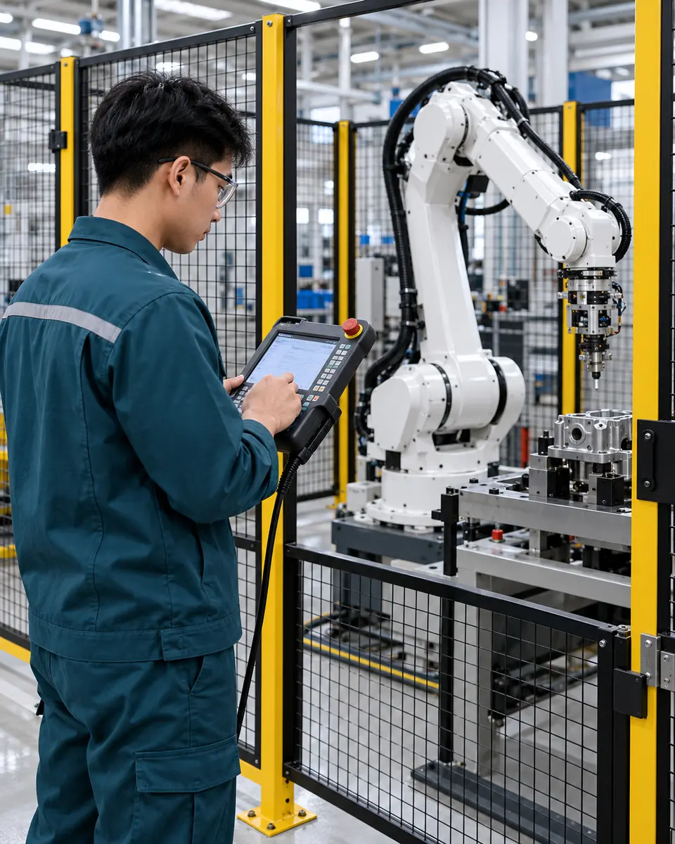 Kỹ thuật viên vận hành robot